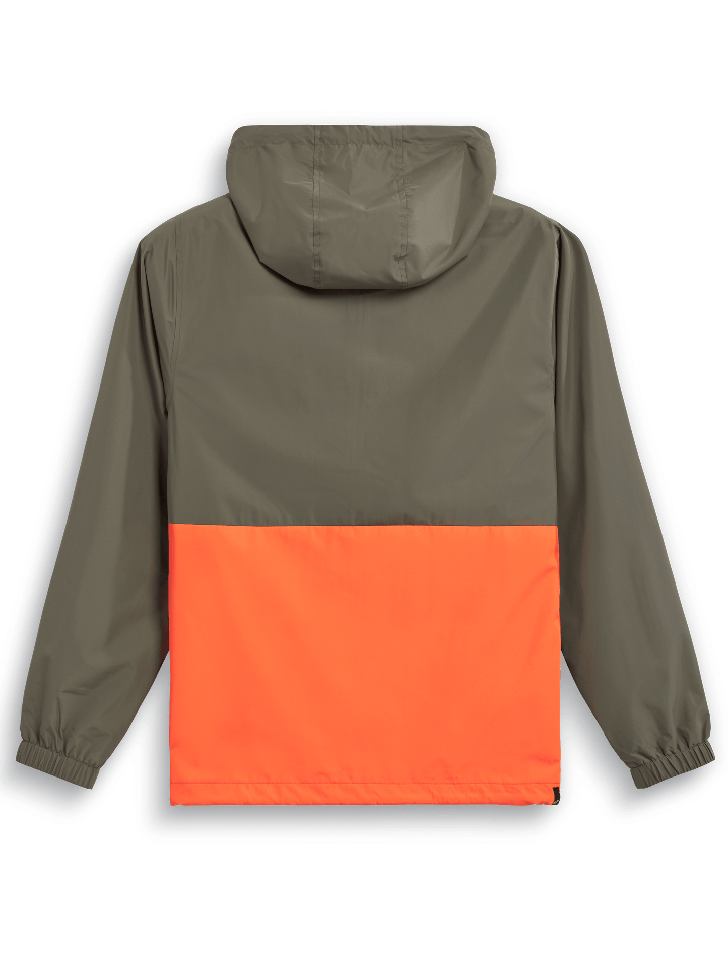 Chamarra Rompevientos Speeder Verde Militar / Naranja