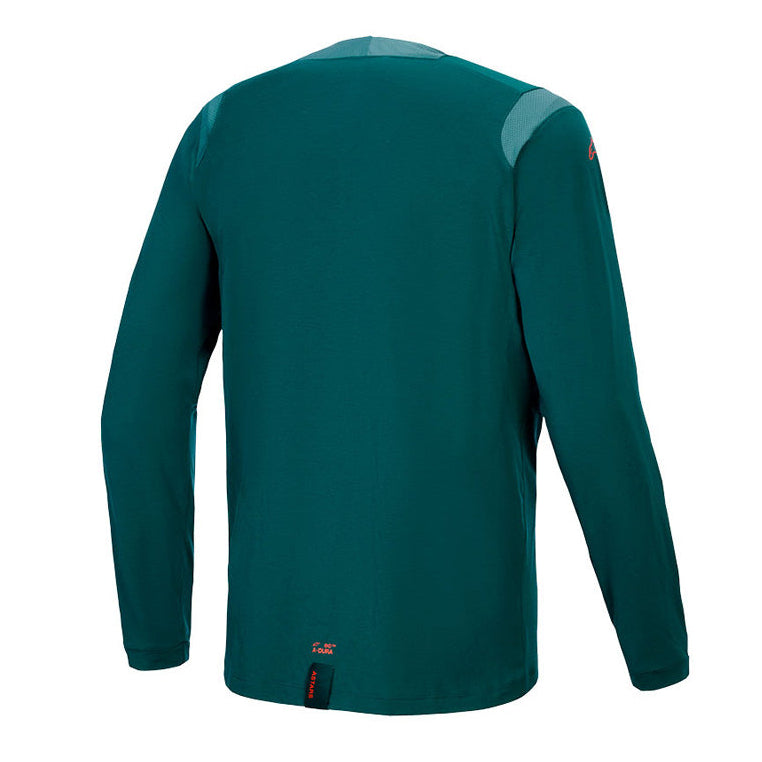 Jersey A-Dura Dri Wool Dark Pine - Manga Larga