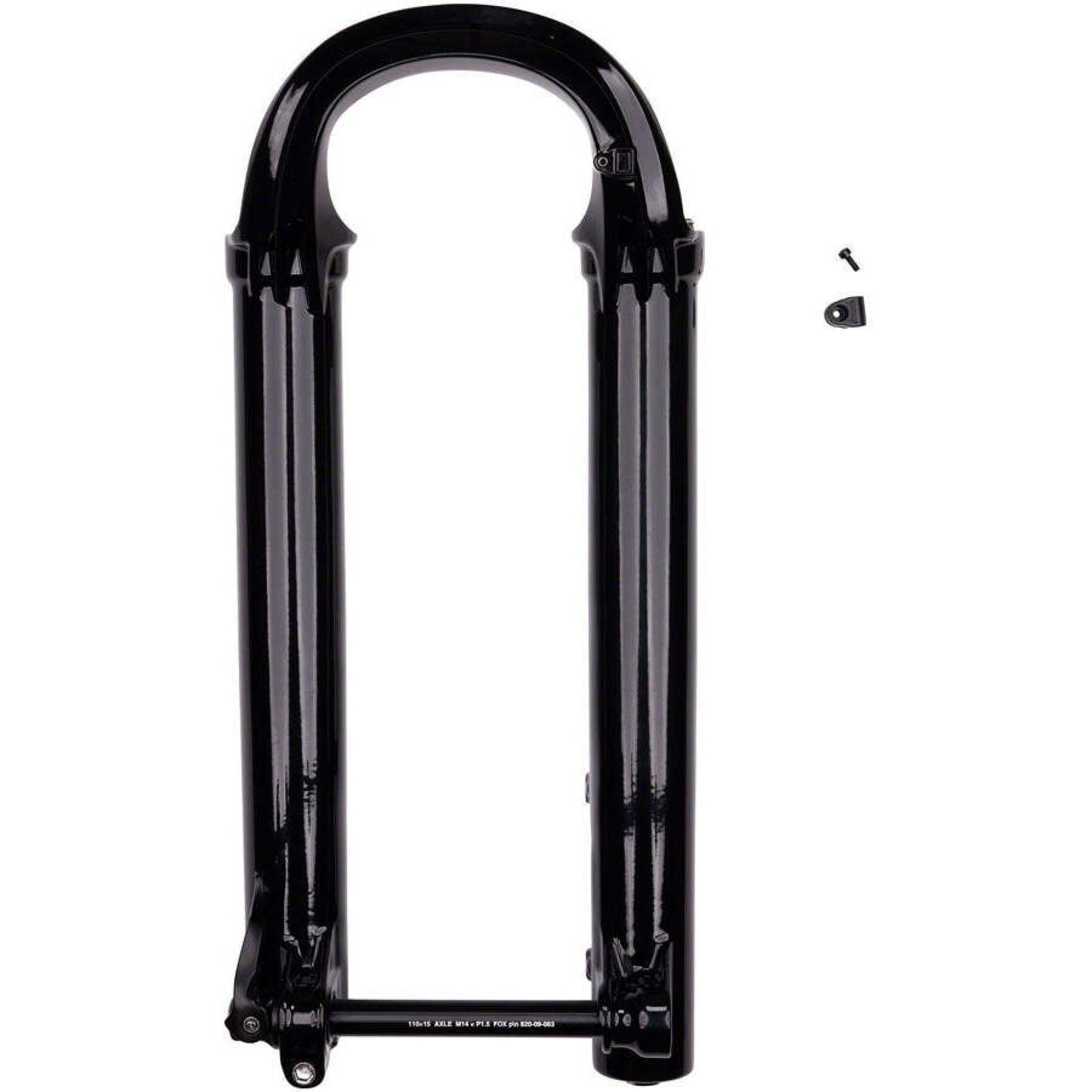Service Set: 2021 38 29 180 MAX, 15x110 QR, Fox Shiny Black, F-S, Lower Leg Assy