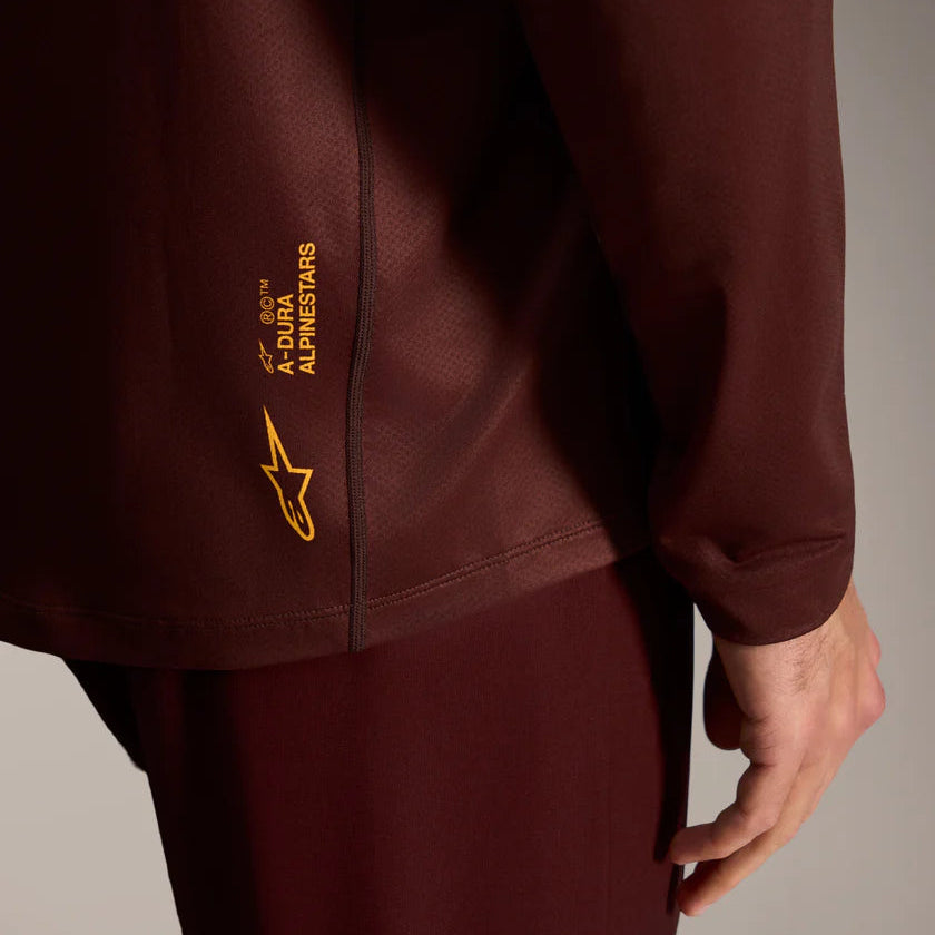 Jersey A-Dura Ride Bordeaux - Manga Larga