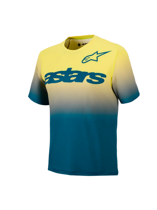 Jersey A-Dura Astars 2.0 Azul/Amarillo Fluo - Manga Corta