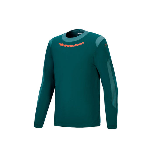 Jersey A-Dura Dri Wool Dark Pine - Manga Larga