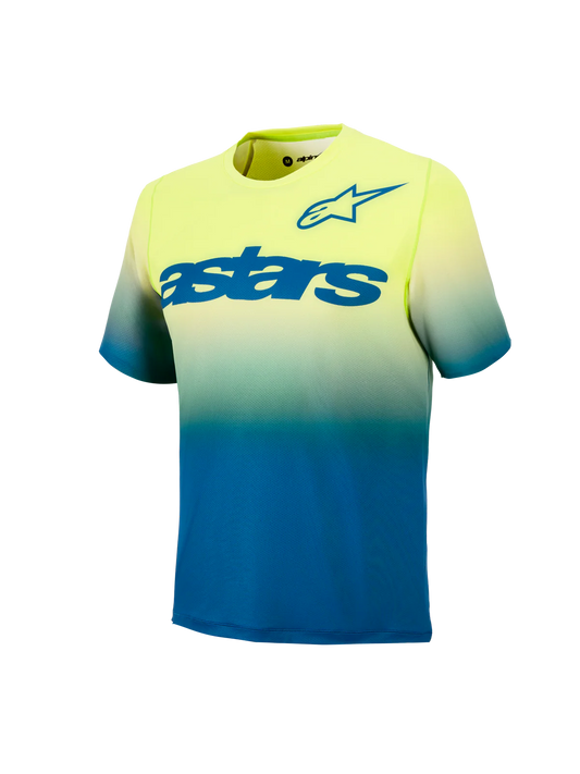 Jersey A-Dura Astars 2.0 para Niño Azul/Amarillo Fluo - Manga Corta