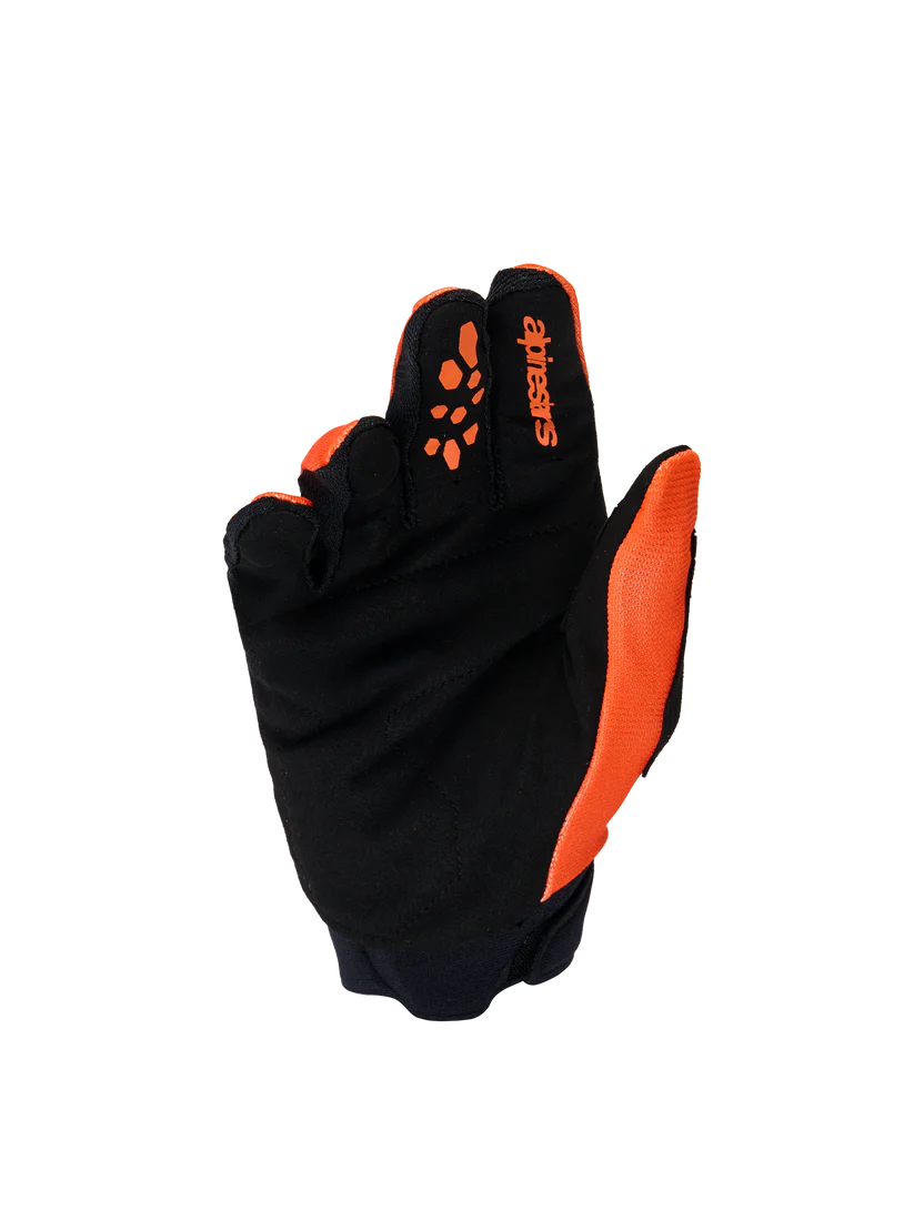 Guantes Para Joven Full Bore V2 - Orange White Black