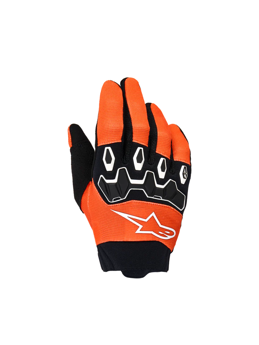 Guantes Para Joven Full Bore V2 - Orange White Black