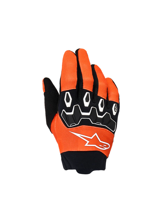 Guantes Para Joven Full Bore V2 - Orange White Black