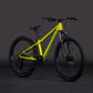 Bicicleta infantil CUBE Acid 200 2026 lizard & blue vista frontal con horquilla de suspensión para niños