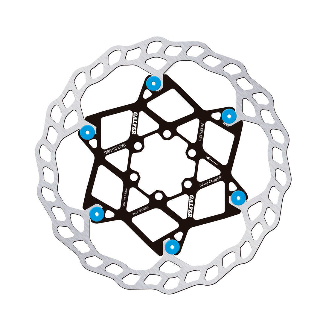 Rotor GALFER Wave Flotante 180 x 2.0 mm BLUE PINS