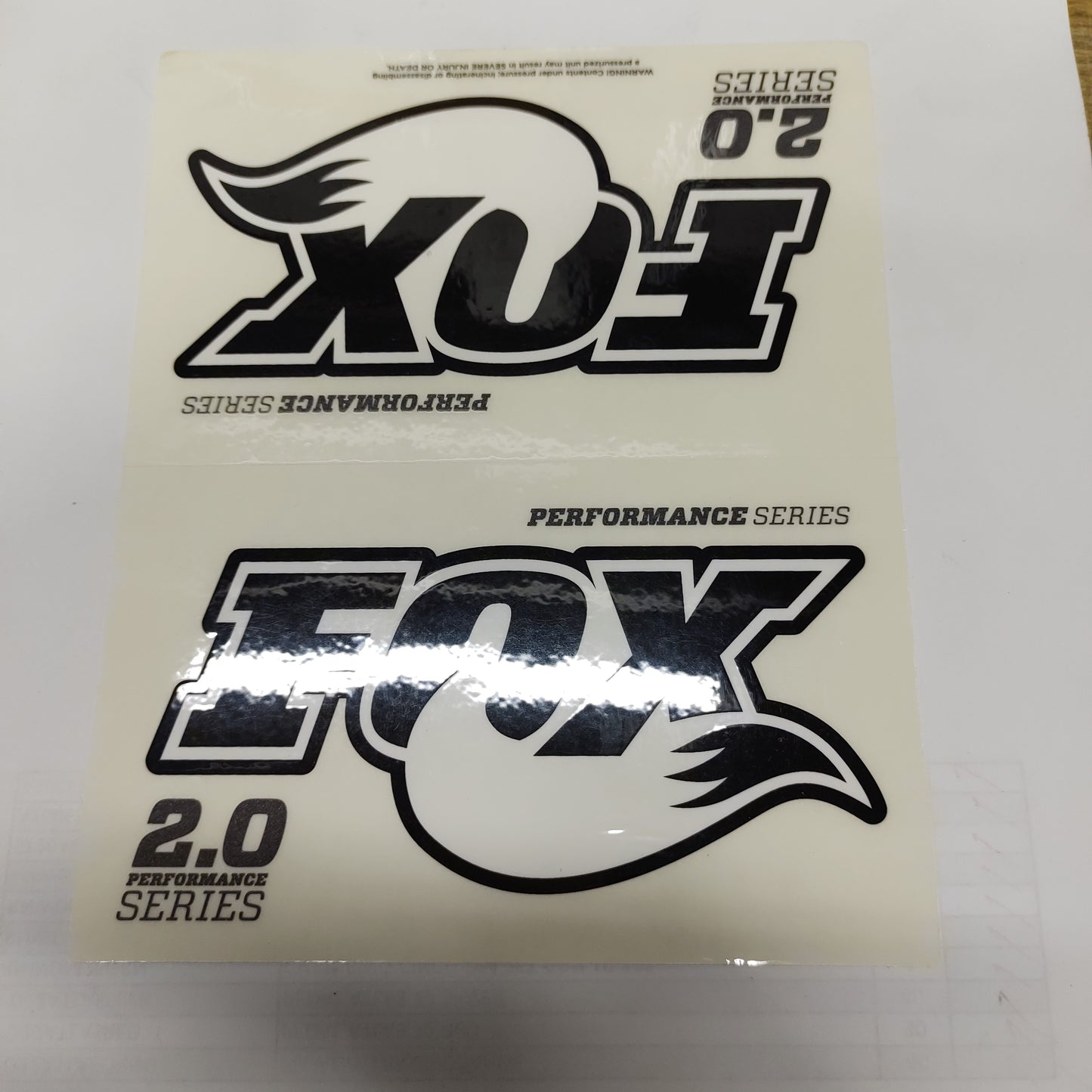 Decal: O/R, [6.8" X 5.57"] Fox 2.0 Performance Series Body Decal, Remote Reservoir