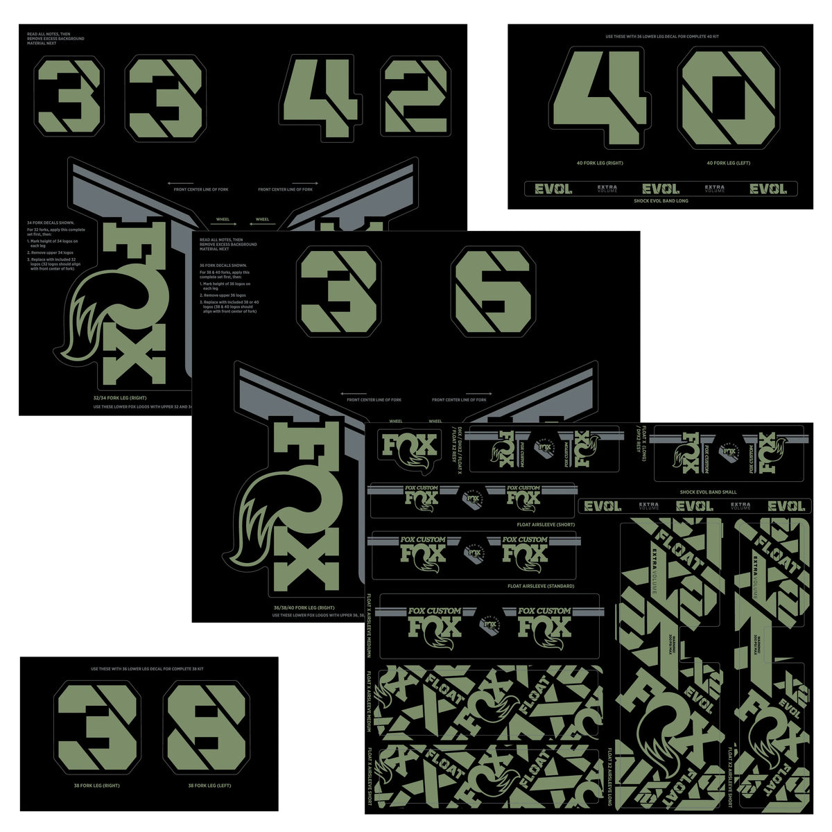 Fox Custom Fox Custom Decal Kit 2021 – TraxionSuspension